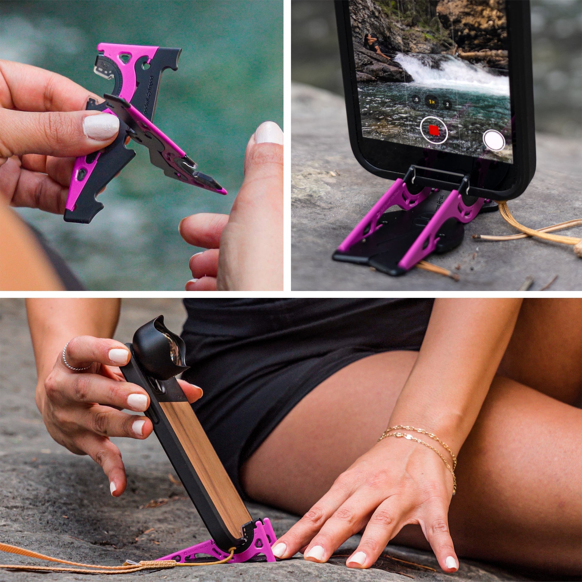 Glevato | Portable Phone Stand for Perfect Pictures - SnapFold