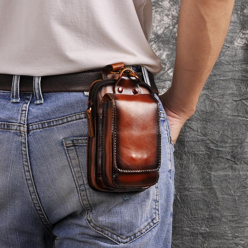 Glevato | Premium Leather Men's Waist Bag