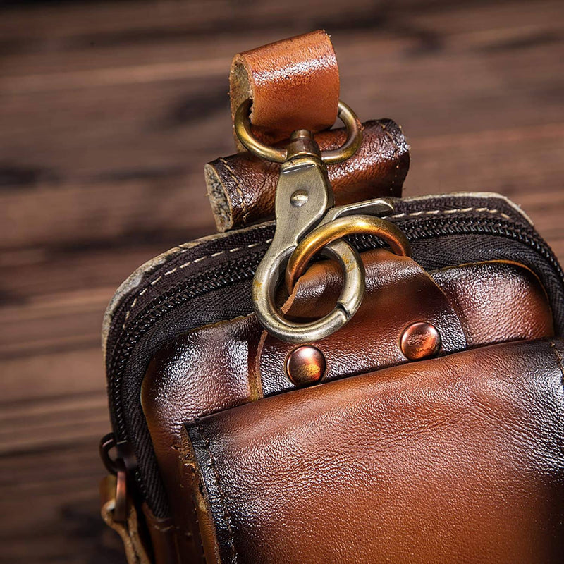 Glevato | Premium Leather Men's Waist Bag