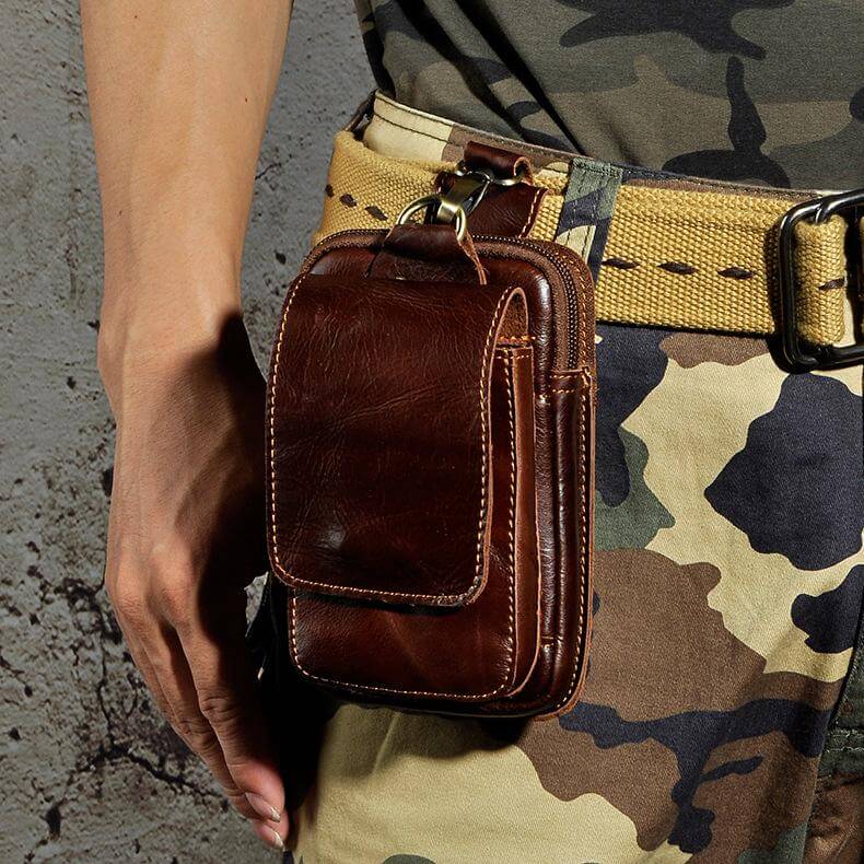 Glevato | Premium Leather Men's Waist Bag