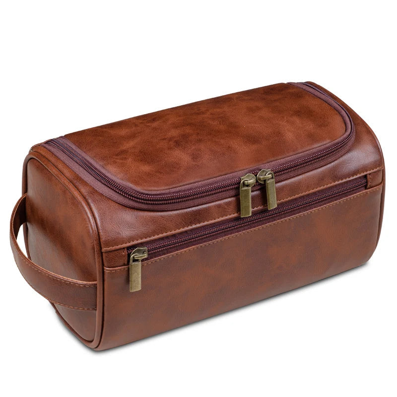 Glevato | Premium Leather Toiletry Bag for Travelers