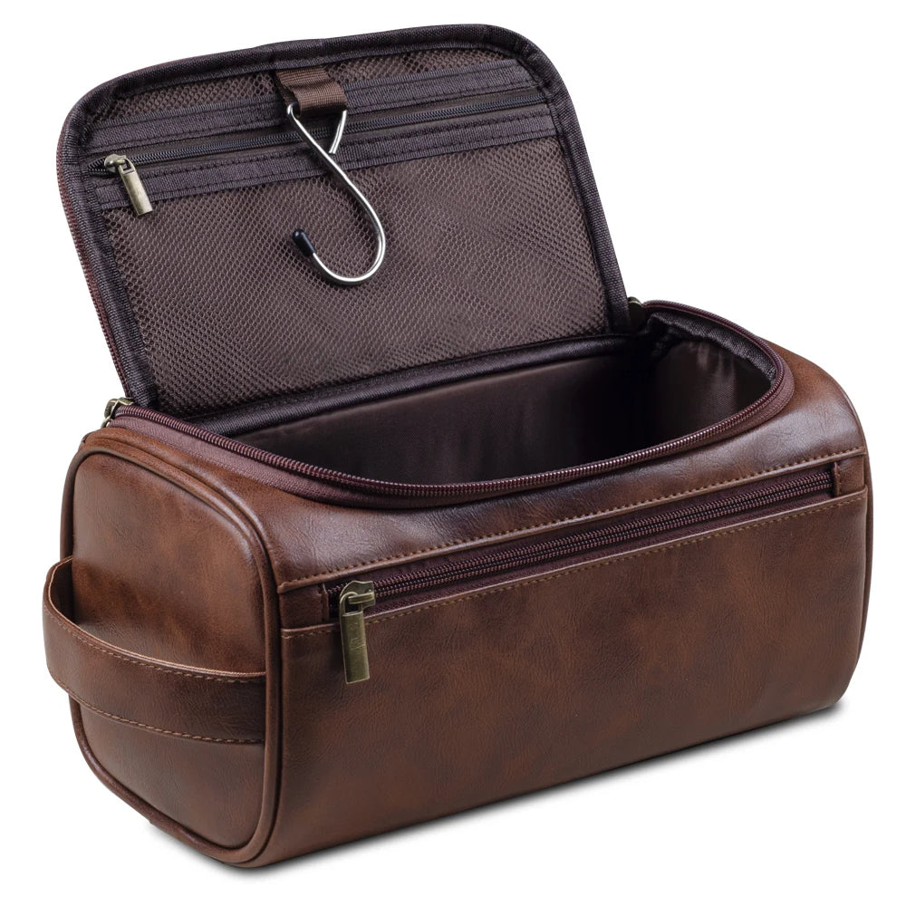 Glevato | Premium Leather Toiletry Bag for Travelers