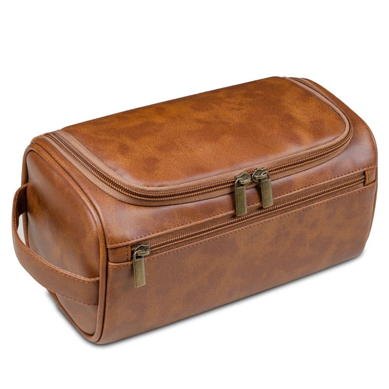 Glevato | Premium Leather Toiletry Bag for Travelers