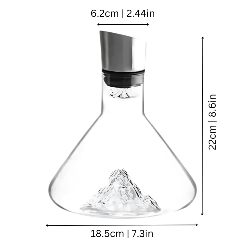 Glevato | Premium Wine Decanter | Lead-Free Crystal with Rapid Aeration & Filtration for Enhanced Tasting Experience