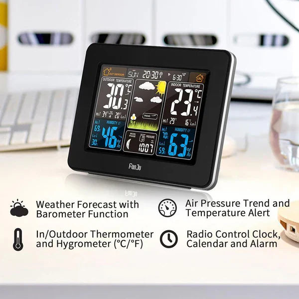 Glevato | Premium Wireless Home Weather Station – Accurate Indoor and Outdoor Monitoring