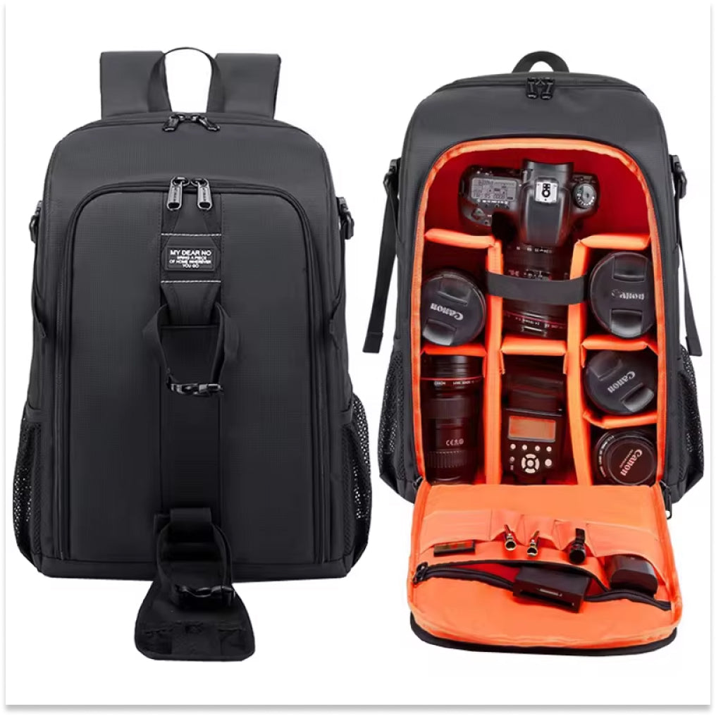 Glevato | Professional Camera Bag Backpack - Waterproof, Spacious, and Ideal for DSLR Gear
