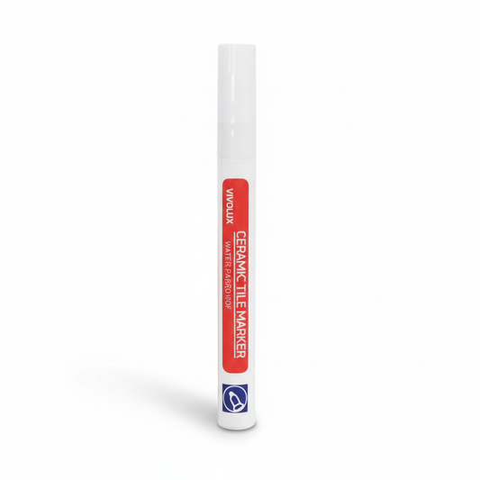 Glevato | Professional Grout Pen for Ceramic Tiles | Anti-Mold Formula | Waterproof & Lightfast | Water-Based Ink | Includes Sealing Effect