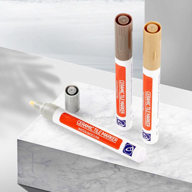 Glevato | Professional Grout Pen for Ceramic Tiles | Anti-Mold Formula | Waterproof & Lightfast | Water-Based Ink | Includes Sealing Effect