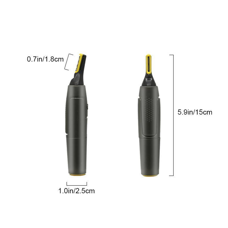 Glevato | Professional Ultra-Thin Precision Trimmer | Titanium Stainless Steel Blades | Integrated LED Light | Micro-Oscillation Technology | For Nose, Ears & Contours