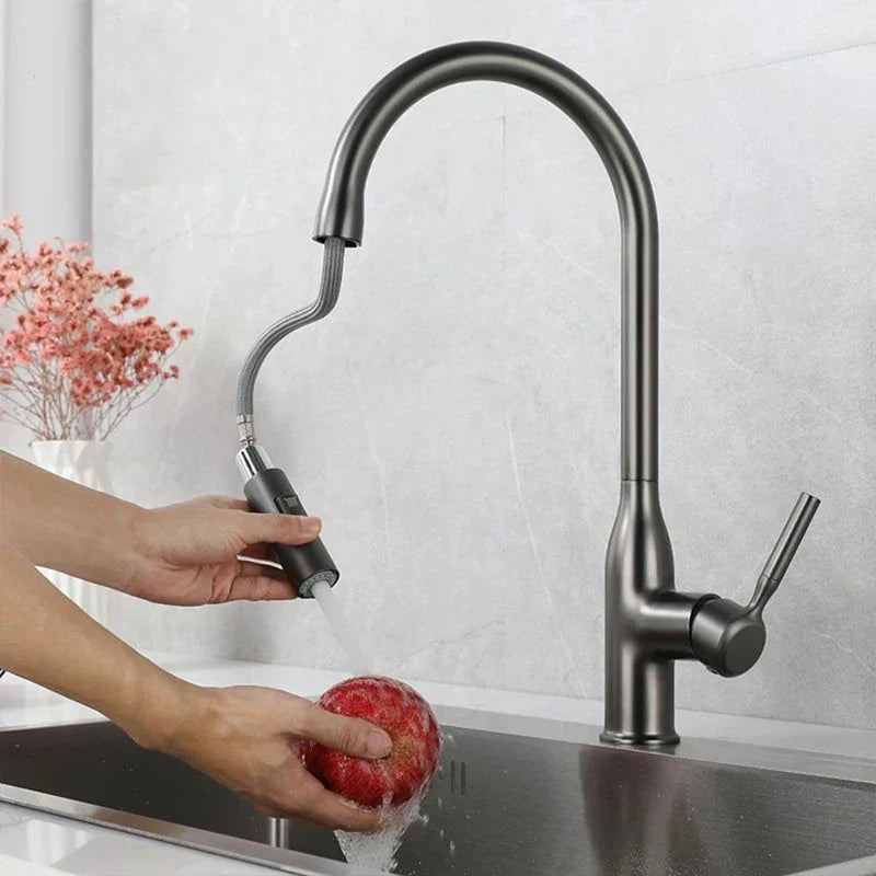 Glevato | PureFlow - Kitchen Faucet with Pull-Down Hand Shower