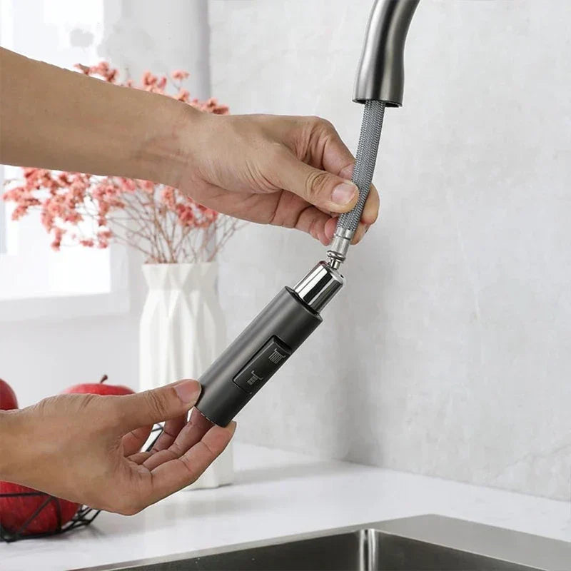 Glevato | PureFlow - Kitchen Faucet with Pull-Down Hand Shower