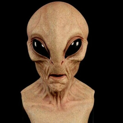 Glevato | Realistic Alien Mask – Latex and Silicone Halloween Mask for Cosplay and Parties