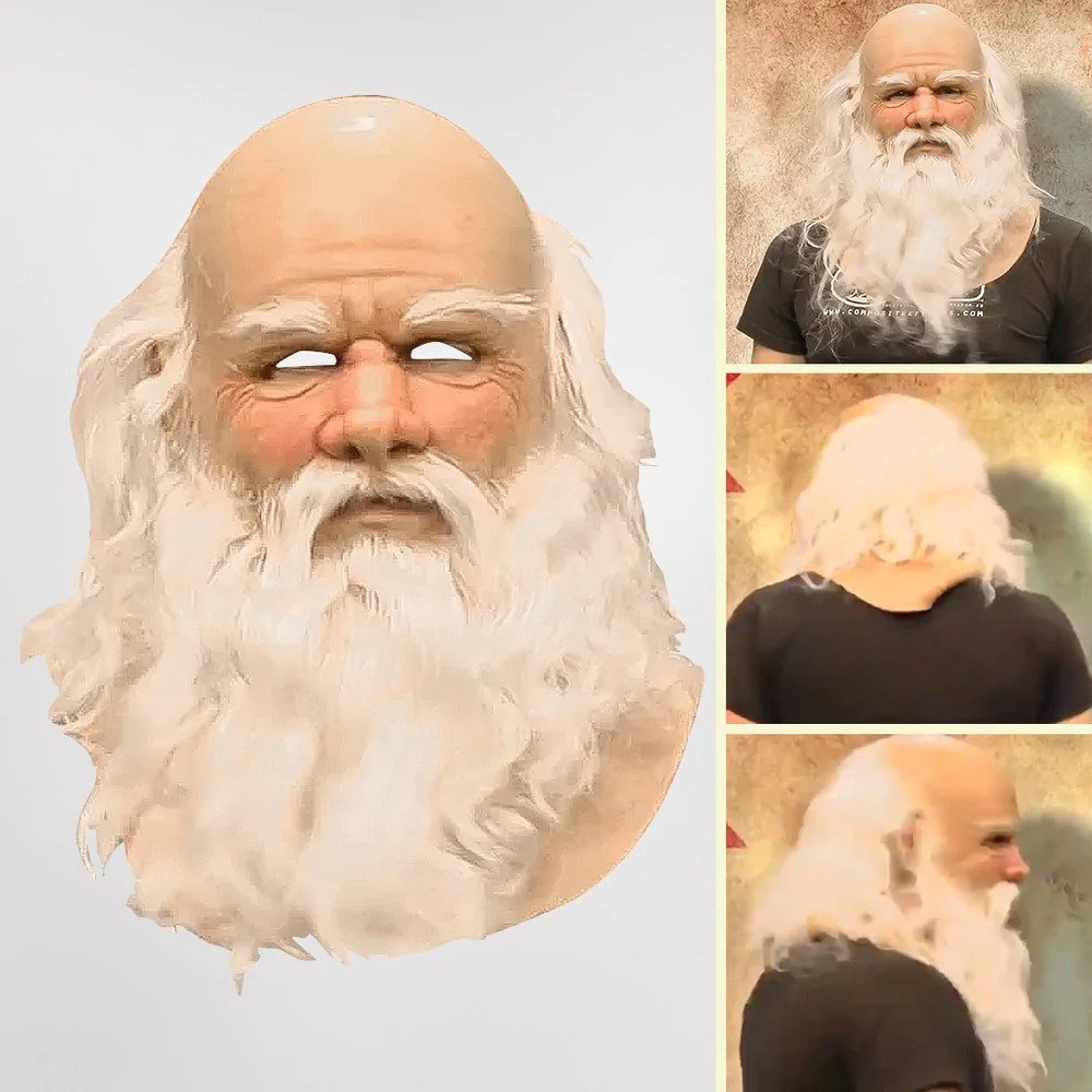 Glevato | Realistic Santa Claus Mask | Latex with Comfort