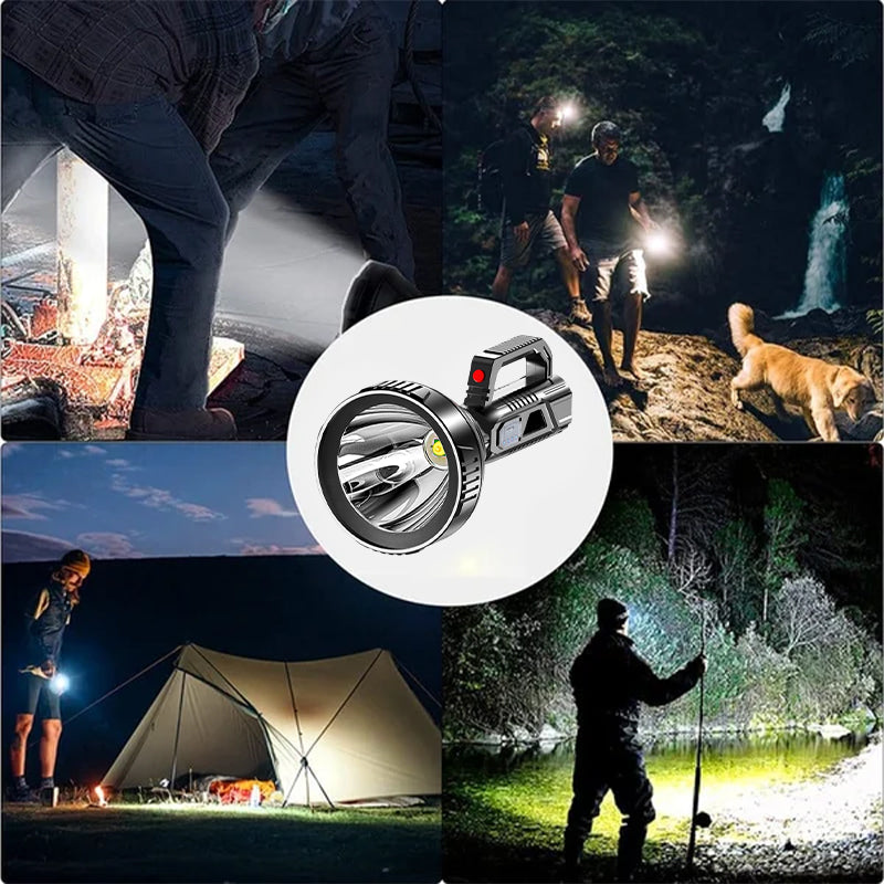Glevato | Rechargeable Handheld Spotlight Flashlight