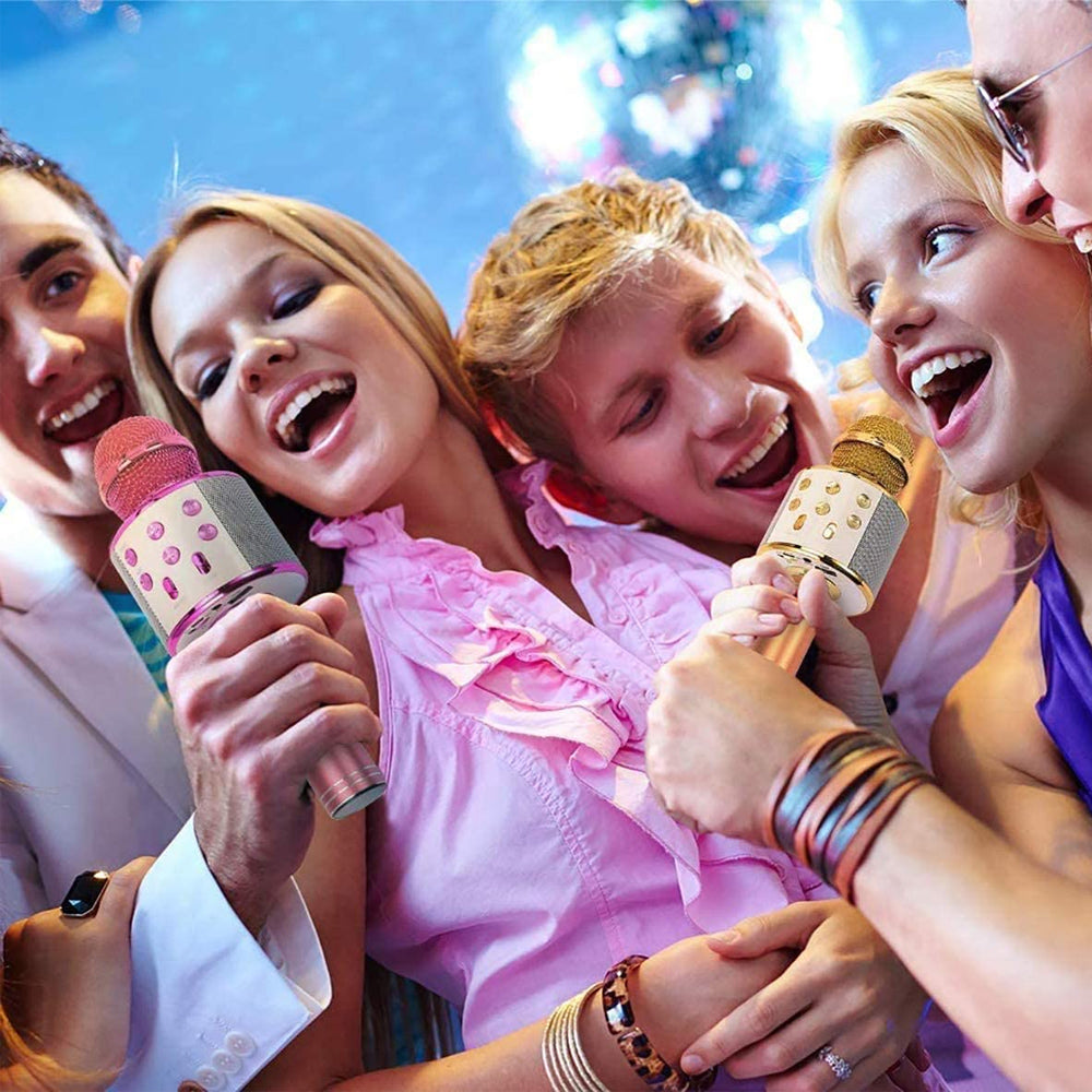 Glevato | Rechargeable Wireless Bluetooth Karaoke Microphone