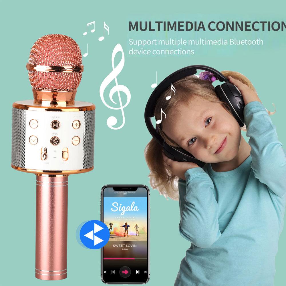 Glevato | Rechargeable Wireless Bluetooth Karaoke Microphone