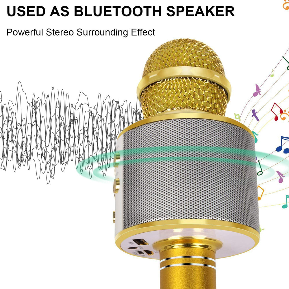 Glevato | Rechargeable Wireless Bluetooth Karaoke Microphone