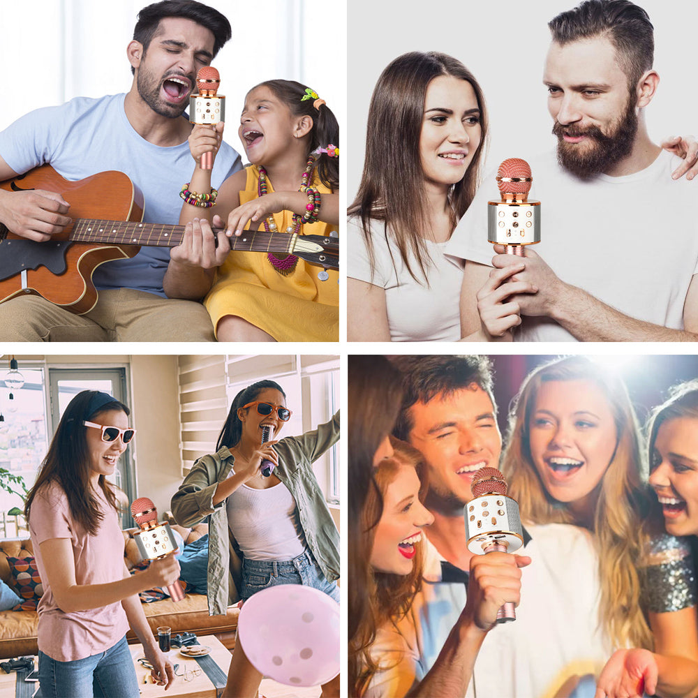 Glevato | Rechargeable Wireless Bluetooth Karaoke Microphone