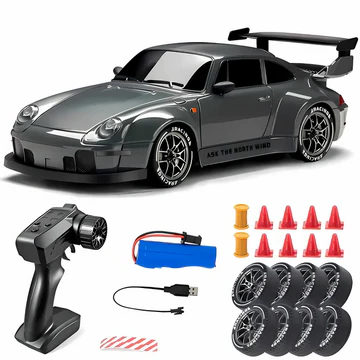 Glevato | Retro Drift Master – 4WD RC Car with LED Lights