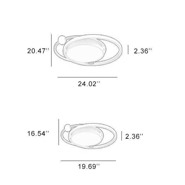 Glevato | Round LED Ceiling Light | Nordic Minimal Design