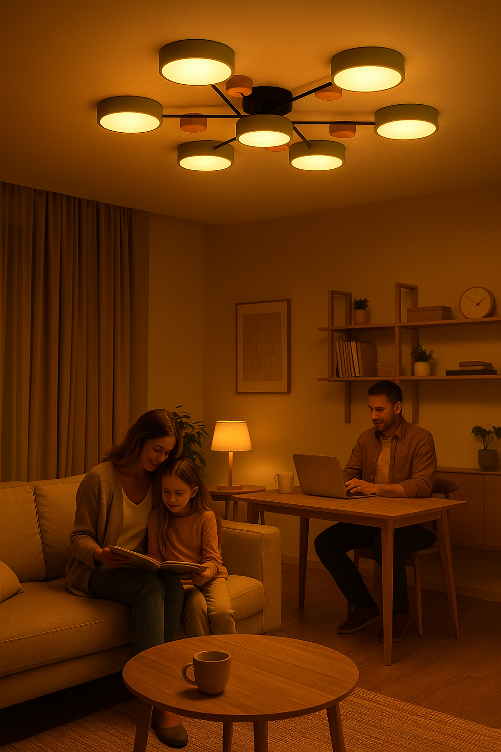 Glevato | Scandinavian LED Ceiling Light | Branching Modern Light Design