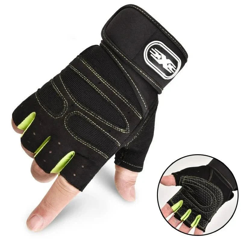 Glevato | Shock-resistant training gloves with wrist support | For weight training, fitness & cycling