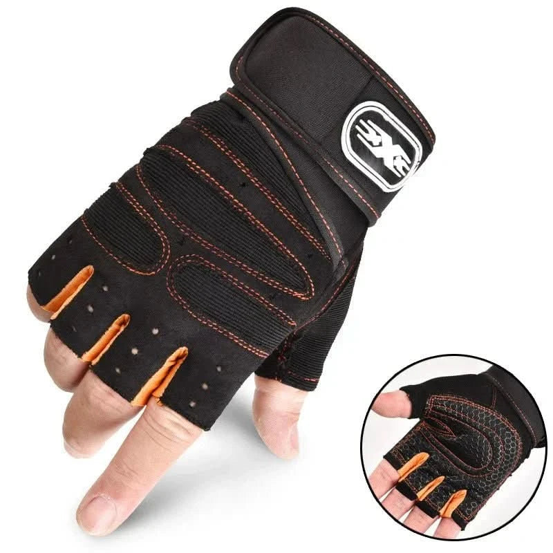 Glevato | Shock-resistant training gloves with wrist support | For weight training, fitness & cycling