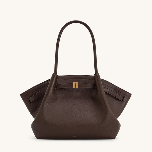 Glevato | Shoulder Bag Hana Pattern Suede Look and Large Capacity