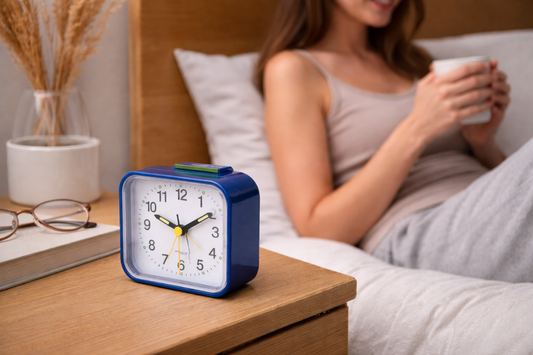 Glevato | Silent & Peaceful Alarm Clock – Non-Ticking, Gentle Wake-Up Light, Snooze Function