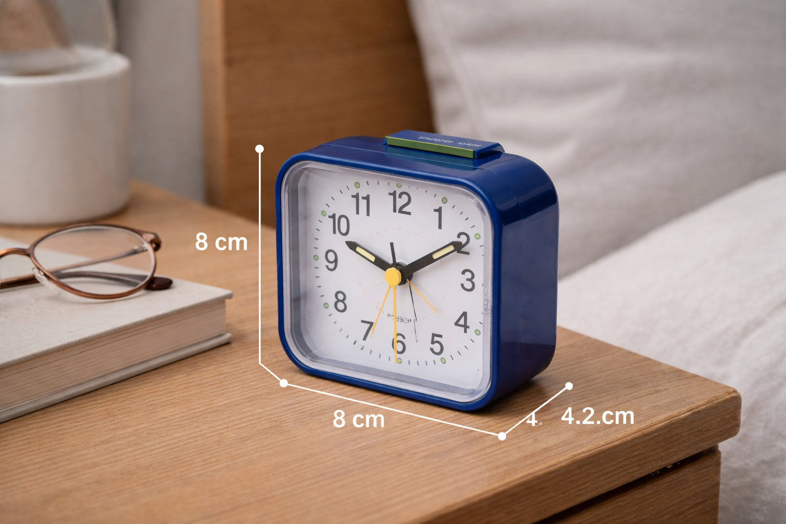Glevato | Silent & Peaceful Alarm Clock – Non-Ticking, Gentle Wake-Up Light, Snooze Function