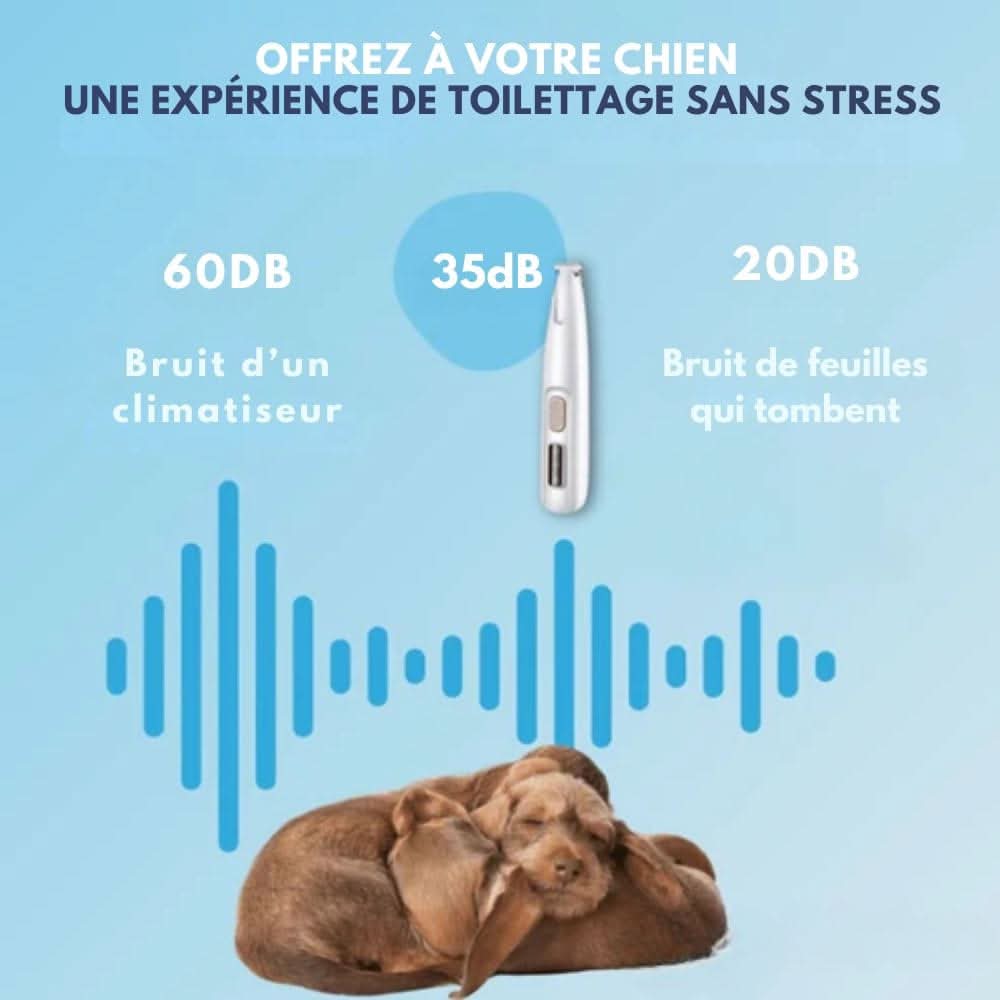 Glevato | SilentPet Trimmer – Silent Fur Trimmer for Sensitive Areas on Dogs & Cats