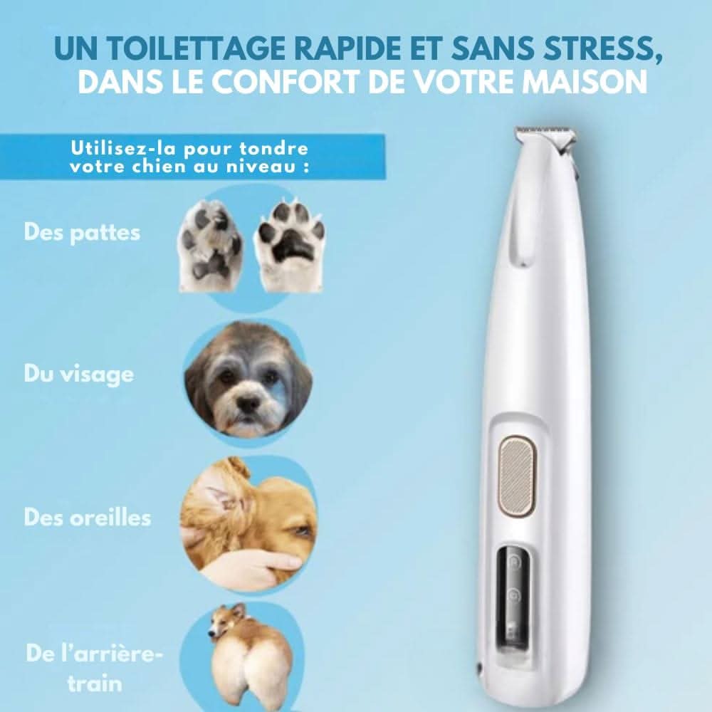 Glevato | SilentPet Trimmer – Silent Fur Trimmer for Sensitive Areas on Dogs & Cats