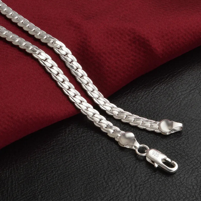 Glevato | Silver Lucky Necklace – 925 Sterling Silver Necklace for Timeless Elegance