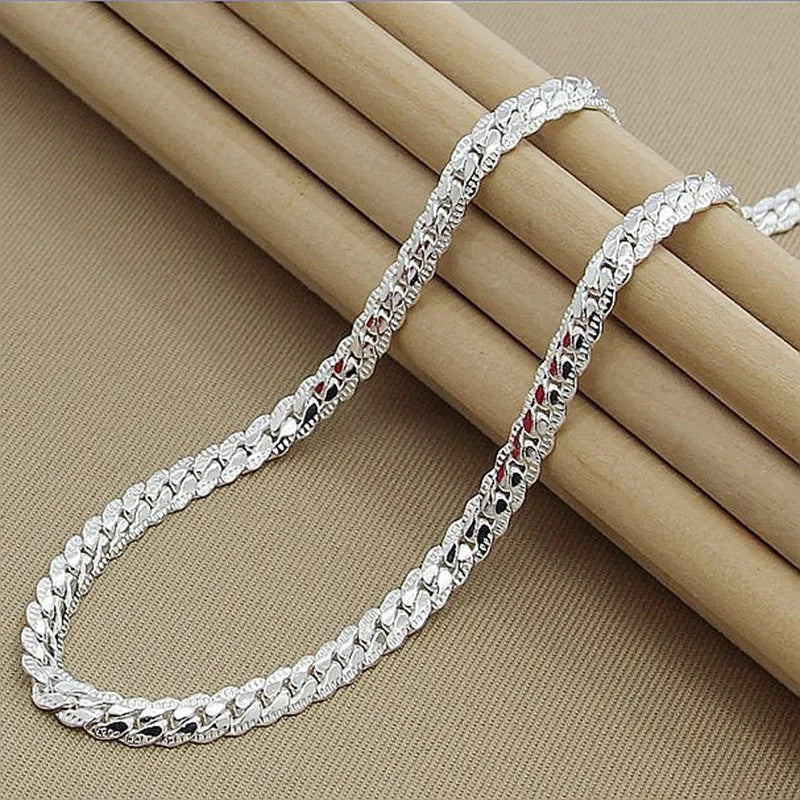 Glevato | Silver Lucky Necklace – 925 Sterling Silver Necklace for Timeless Elegance