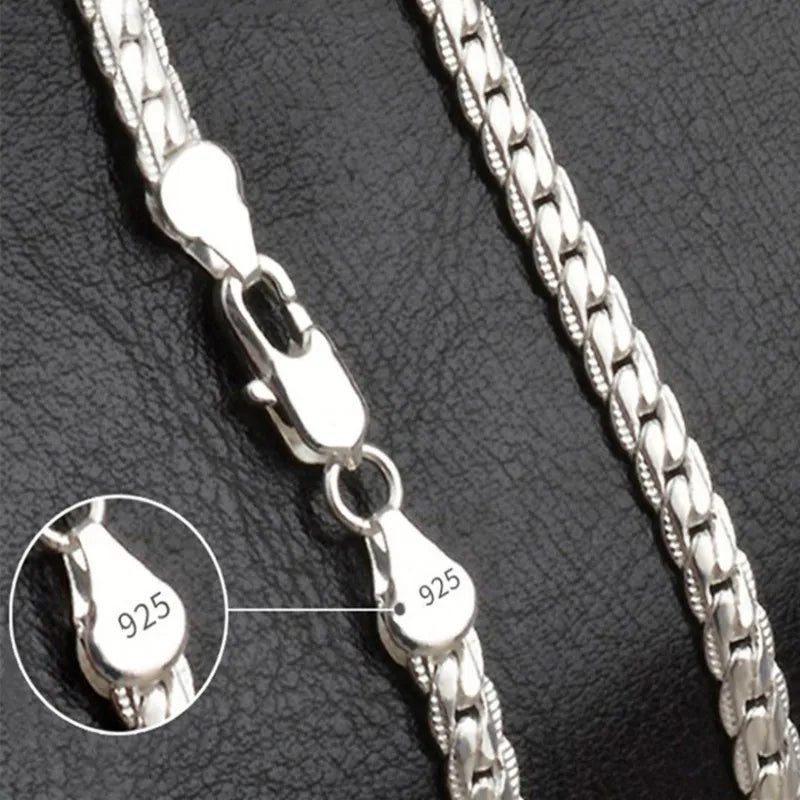 Glevato | Silver Lucky Necklace – 925 Sterling Silver Necklace for Timeless Elegance