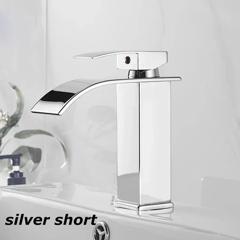Glevato Sink Mixer Aqualis Noir | Stainless Steel | Hot & Cold Water | For Bathroom & Guest Toilet