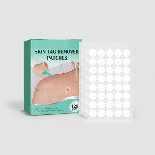 Glevato | SkinClear Skin Tag Remover | Patches for Removing Skin Tags & Warts | Hydrocolloid Technology | Pain-Free & Discreet | For All Skin Types | 120 Pieces