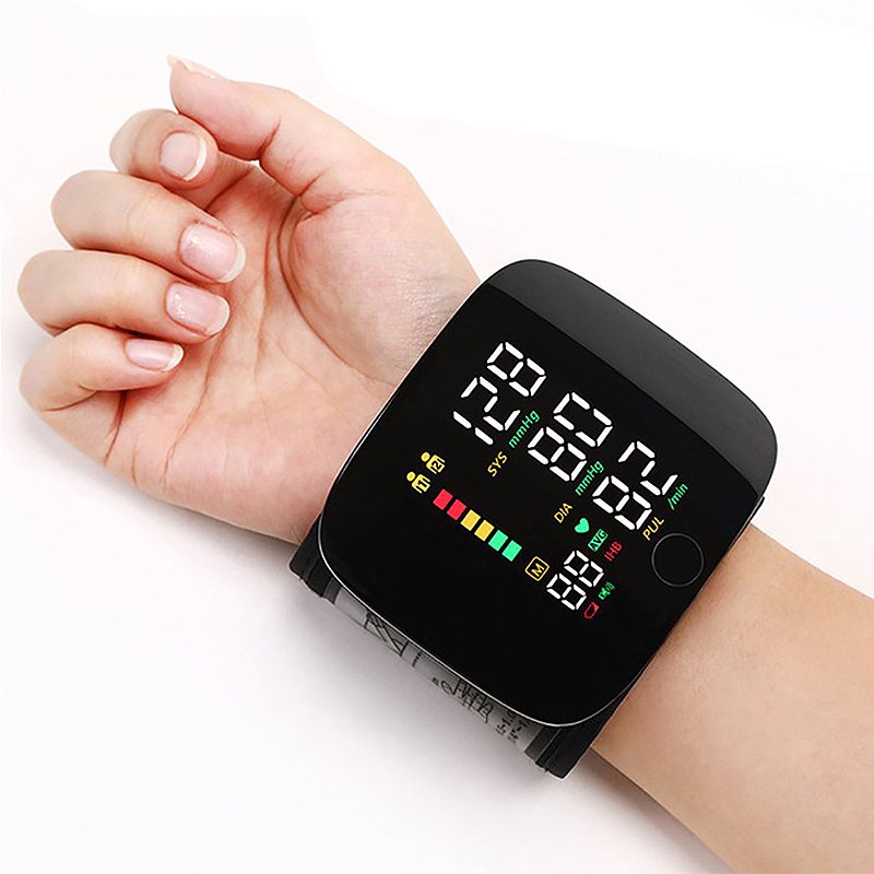 Glevato | Smart Wrist Blood Pressure Monitor – Electronic Portable Sphygmomanometer with Voice Alerts