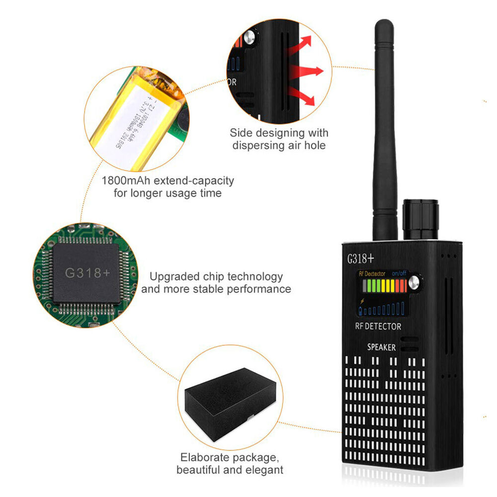 Glevato | Spy Signal Detector, RF Detector, Hidden Camera, Laser Lens, GSM-GPS Device Finder