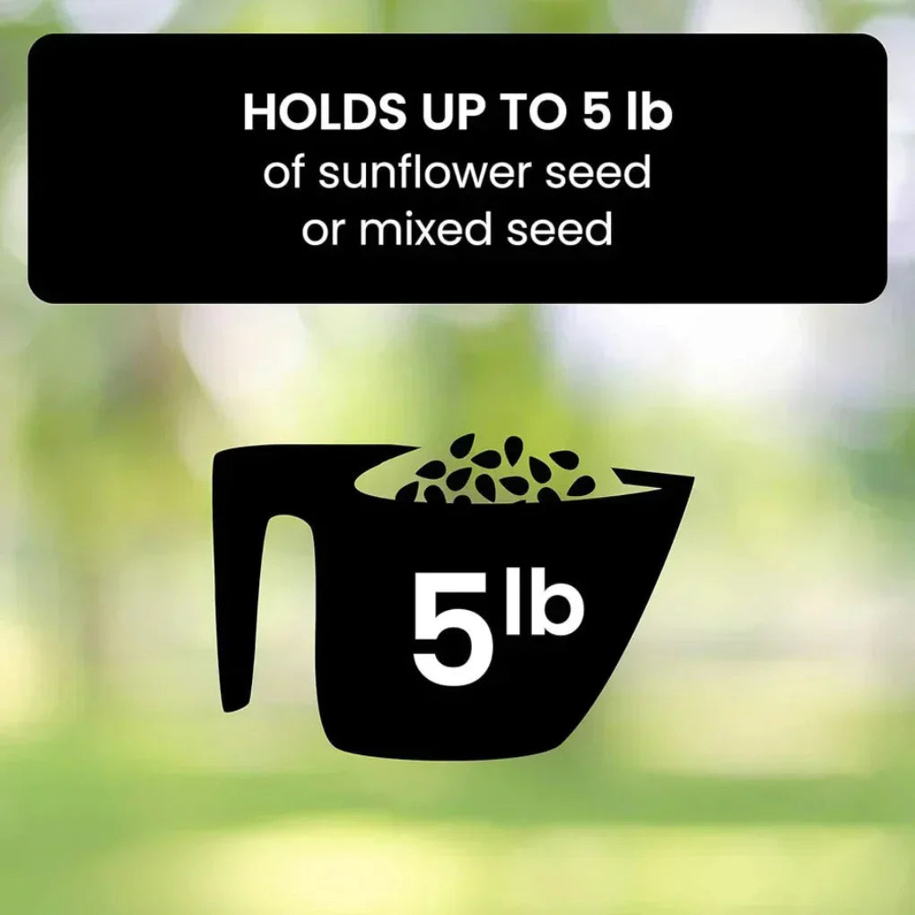 Glevato | Squirrel Proof Bird Feeder with Multiple Feeding Ports