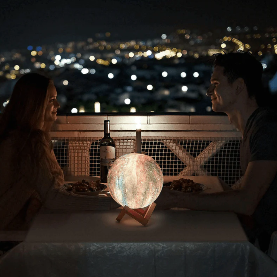 Glevato | Star Pattern Night Light | Touch Control, Rechargeable