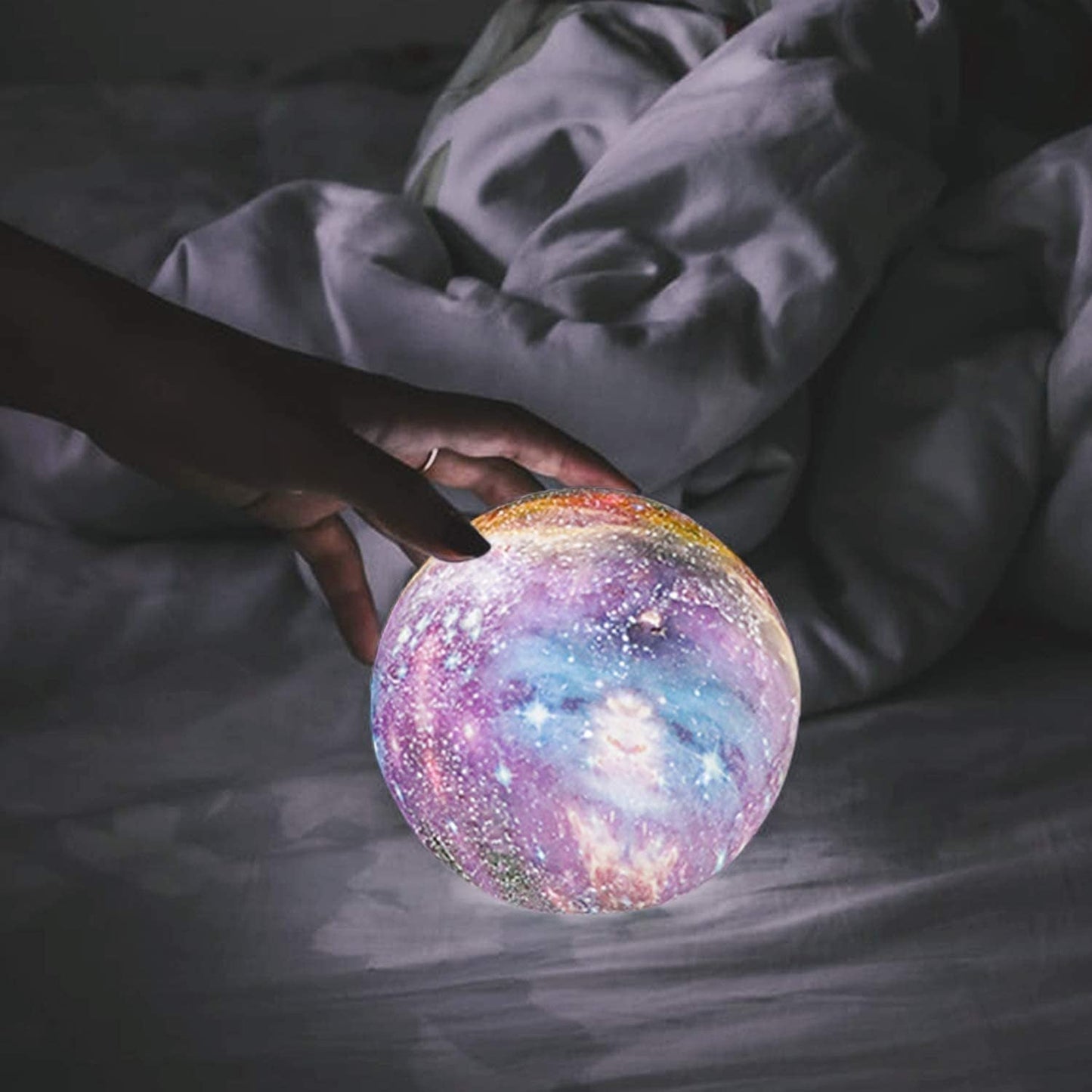 Glevato | Star Pattern Night Light | Touch Control, Rechargeable
