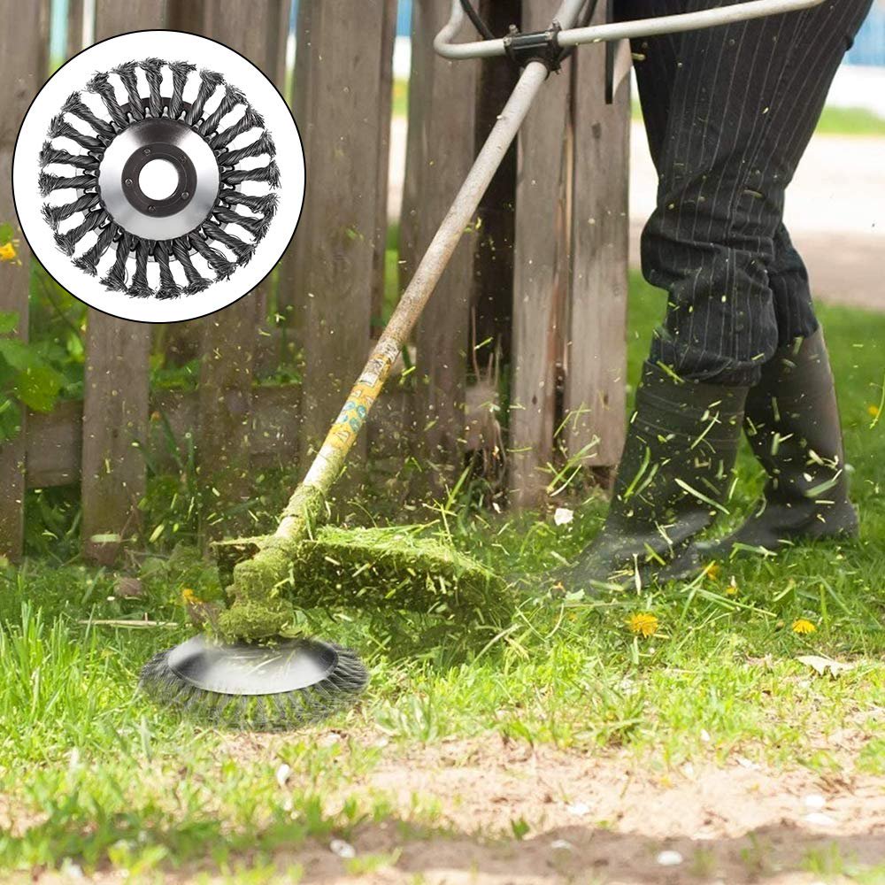 Glevato | Steel Wire Trimmer Head | Weed Removal Brush