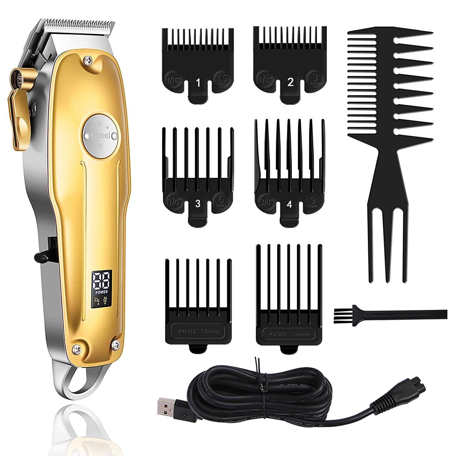 Glevato | SteelEdge X3 3-in-1 Trimmer & Shaver | Precision & Wireless | Black