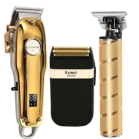 Glevato | SteelEdge X3 3-in-1 Trimmer & Shaver | Precision & Wireless | Black