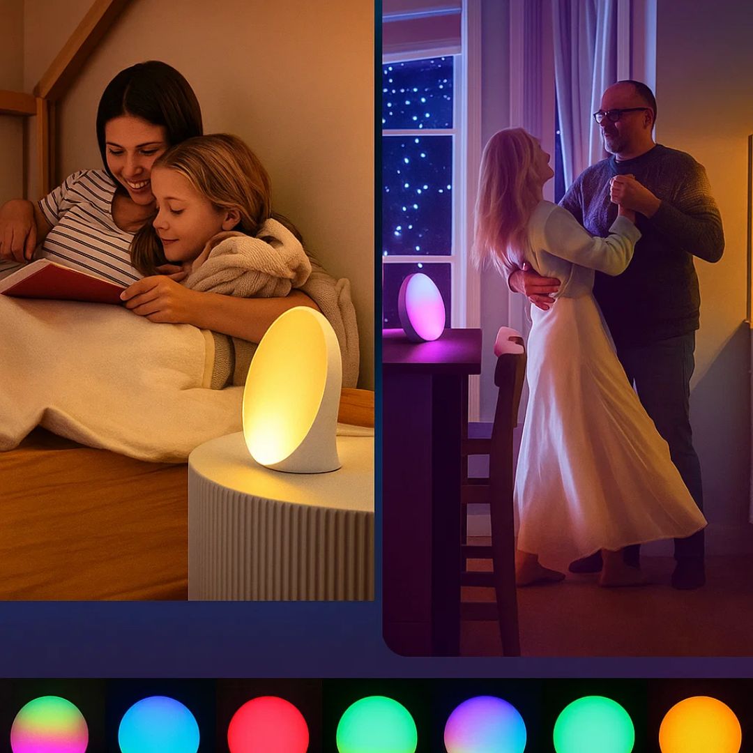 Glevato | Sunrise Alarm Clock | Natural Wake-Up Light with Ambient Lighting for Deep Sleepers & Dark Mornings