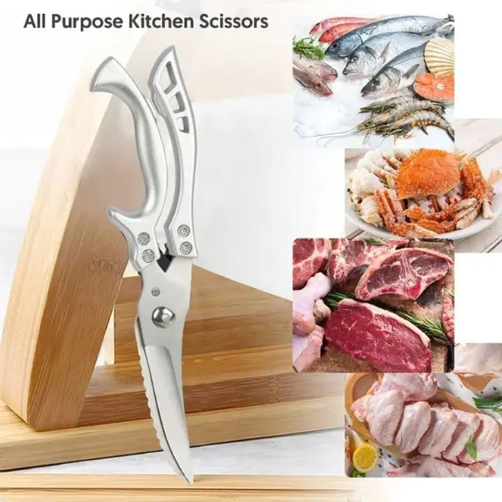 Glevato | Super strong kitchen scissors – stainless steel & effortless cutting