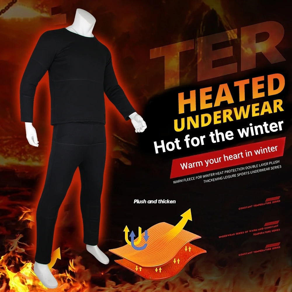 Glevato | Thermal Underwear | Rechargeable Thermal Base Layer | Unisex