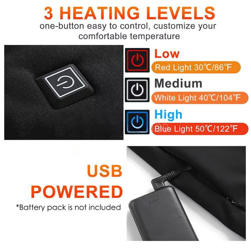 Glevato | Thermal Underwear | Rechargeable Thermal Base Layer | Unisex