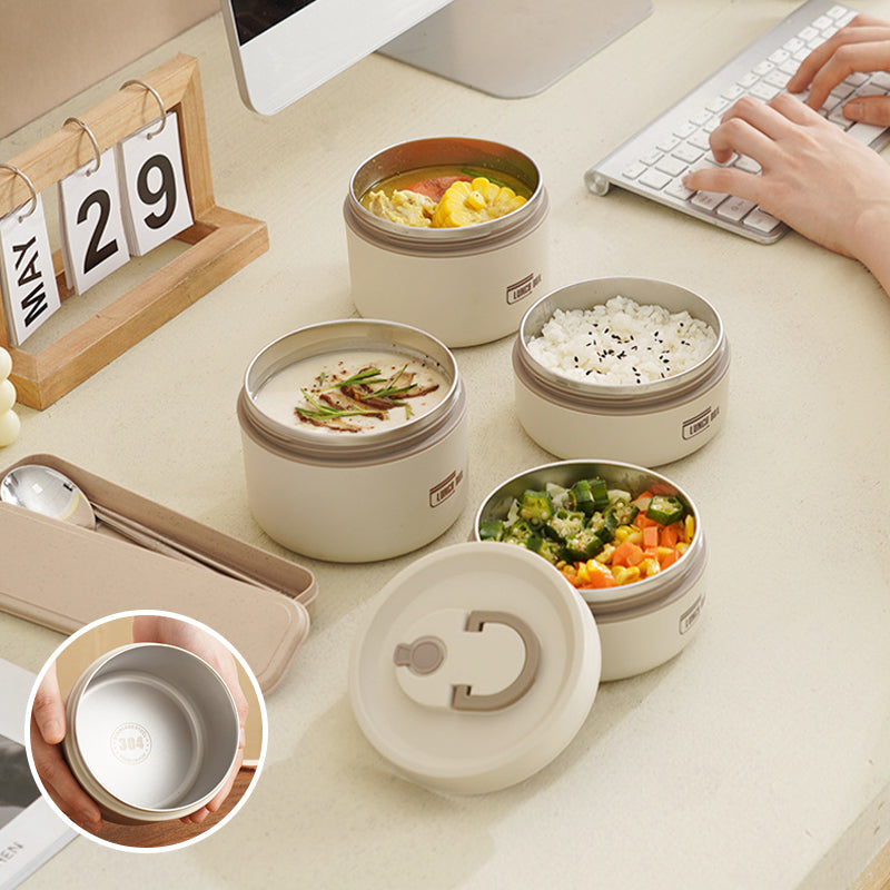 Glevato | ThermoBox Multi-Layered Insulated Lunchbox with FREE Carry Bag